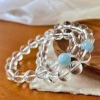 Chinese-style floral gradient glass bracelet for women, high-end glass bracelet, cultural and creative jewelry, scenic area stall mixed wholesale Item Picture